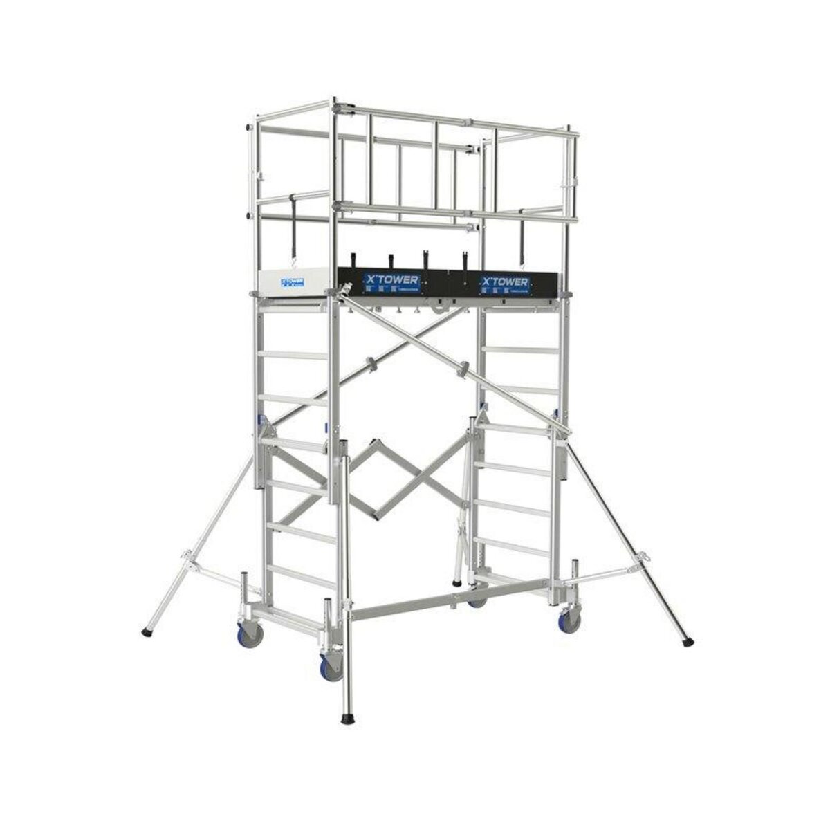 TUBESCA Echafaudage roulant X'TOWER 2m00 plancher (4m00 travail)