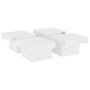 Voir la diapositive 4 : VIDAXL Table basse blanc 90x90x28 cm bois d'ingenierie