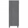 Voir la diapositive 4 : VIDAXL Armoire a chaussures HAMAR Gris fonce 85x40x108 cm Pin massif