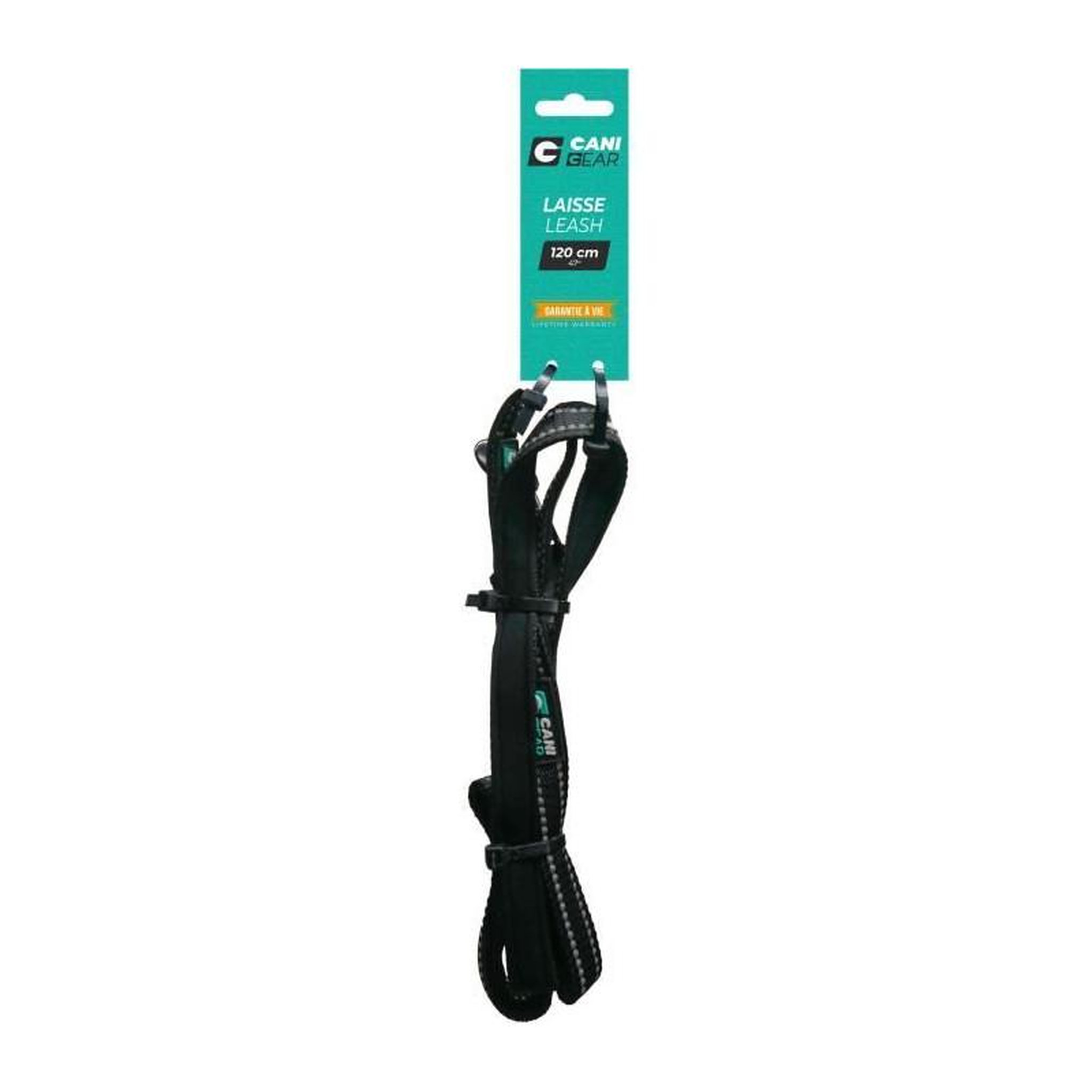 GENERIQUE Laisse pour chien - CANI GEAR - 120 cm - Noir