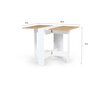 Table console pliable rectangulaire L27/103 cm MADDY
