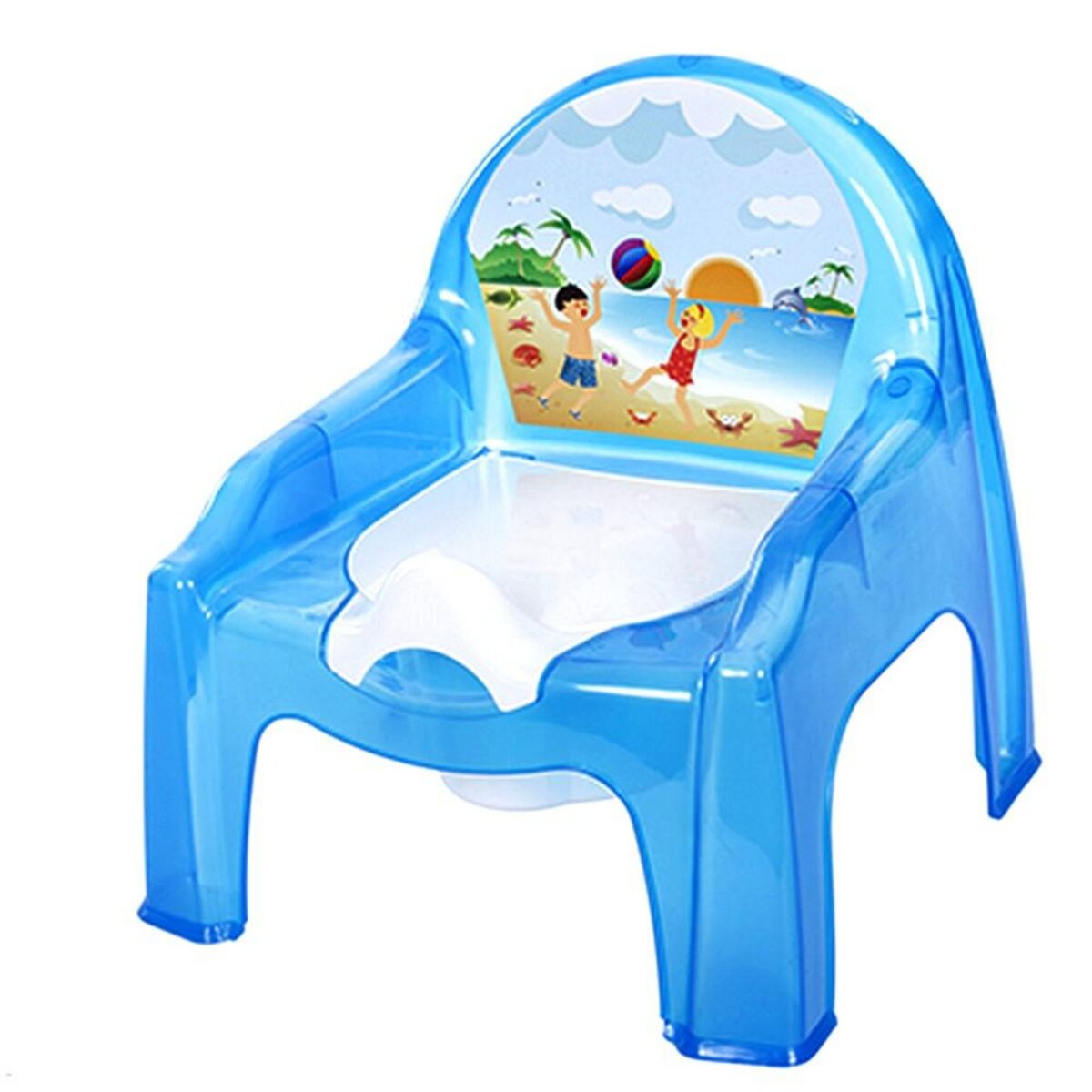 Pot fauteuil chaise apprentissage proprete bebe bleu pas cher