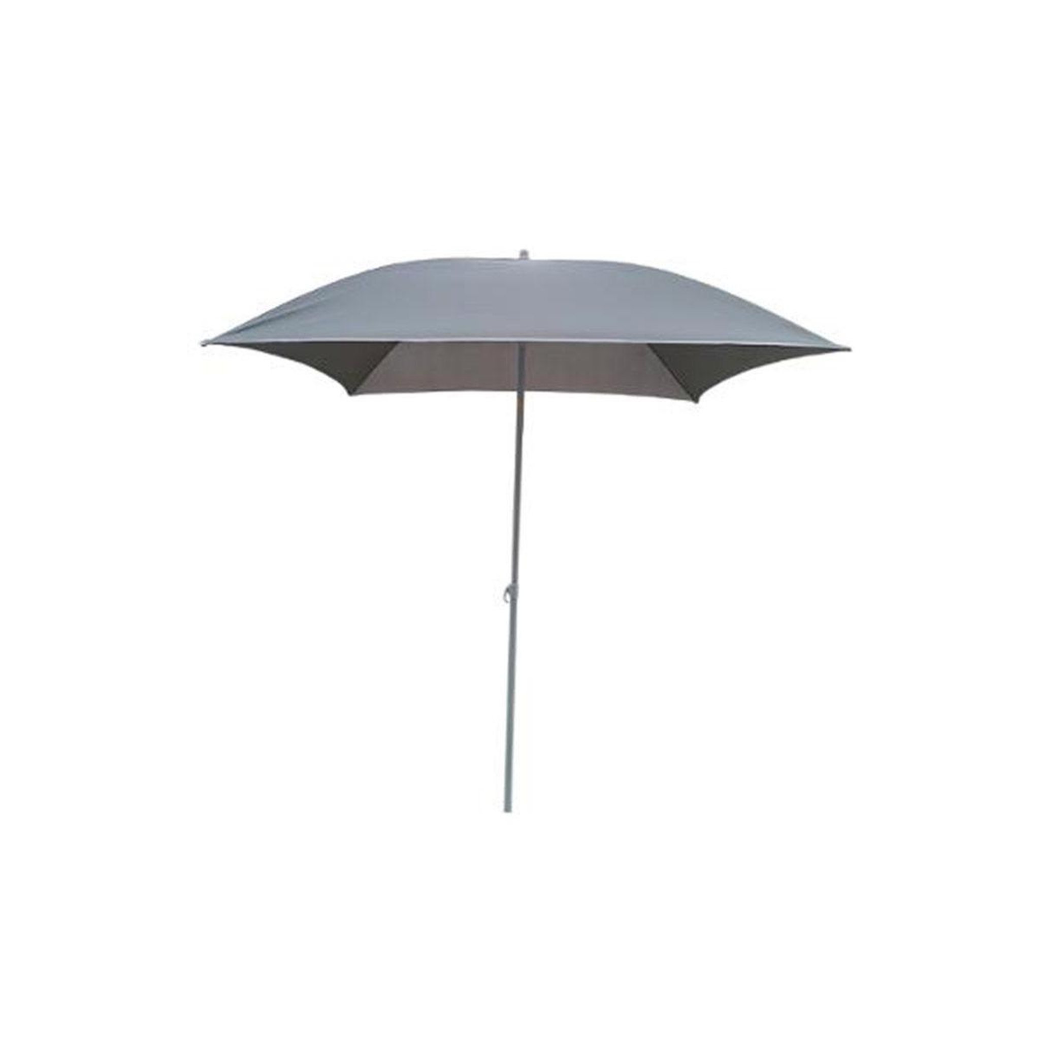 HESPERIDE Parasol de plage carré  helenie  172cm gris