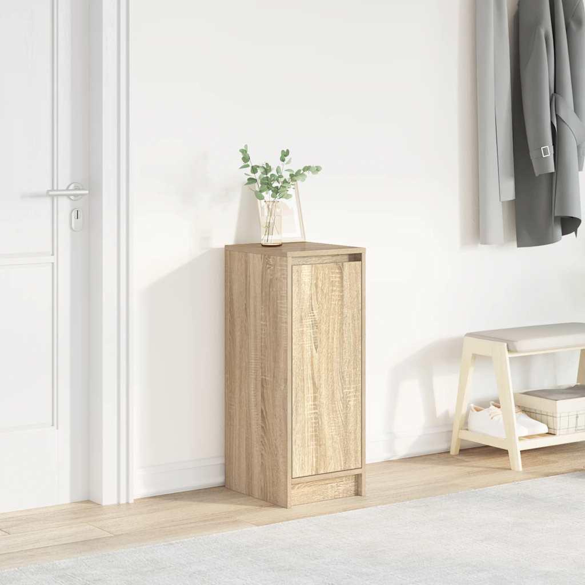 VIDAXL Armoire a chaussures chene sonoma 29,5x34x76 cm bois ingenierie
