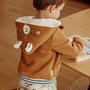 Voir la diapositive 4 : Petit Béguin Sweat à capuche zippé enfant en molleton Lamascotte