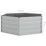 Voir la diapositive 6 : VIDAXL Lit sureleve de jardin 129x45 cm Acier galvanise Argente