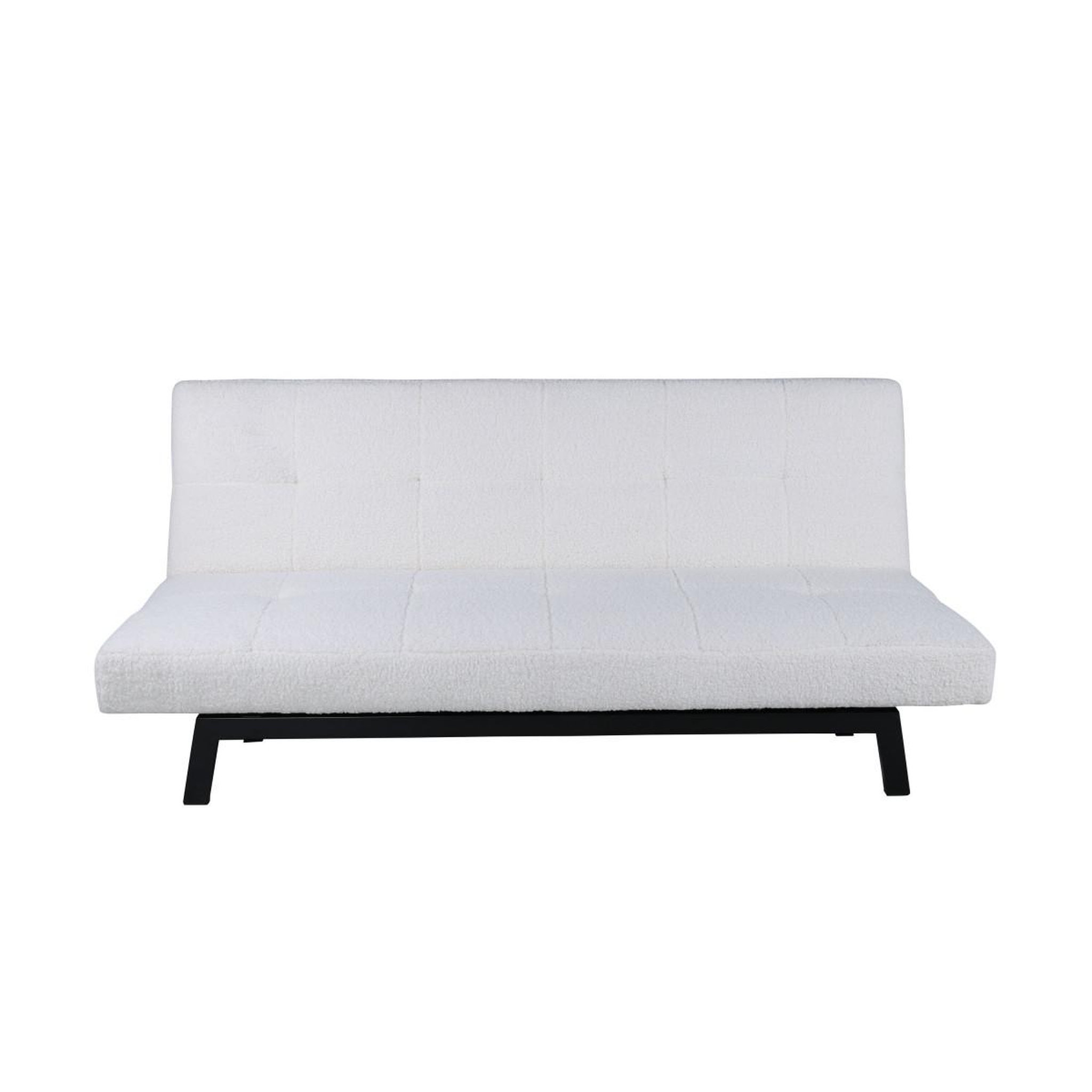 Voir la diapositive 2 : Paris Prix Canapé convertible bouclette  bodil  180cm blanc