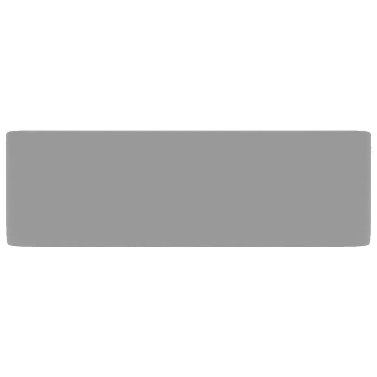 VIDAXL Lavabo de luxe Gris clair mat 41x30x12 cm Ceramique