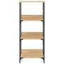 Voir la diapositive 4 : VIDAXL Bibliotheque chene sonoma 50x33x117,5 cm bois d'ingenierie