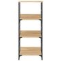 Voir la diapositive 4 : VIDAXL Bibliotheque chene sonoma 50x33x117,5 cm bois d'ingenierie