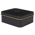 Paris Prix Boîte à Thé en Métal  Lounge  18cm Noir