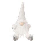 ATMOSPHERA Gnome de Noël - H. 46 cm - Blanc