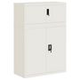 Voir la diapositive 2 : VIDAXL Classeur blanc 90x40x130 cm acier