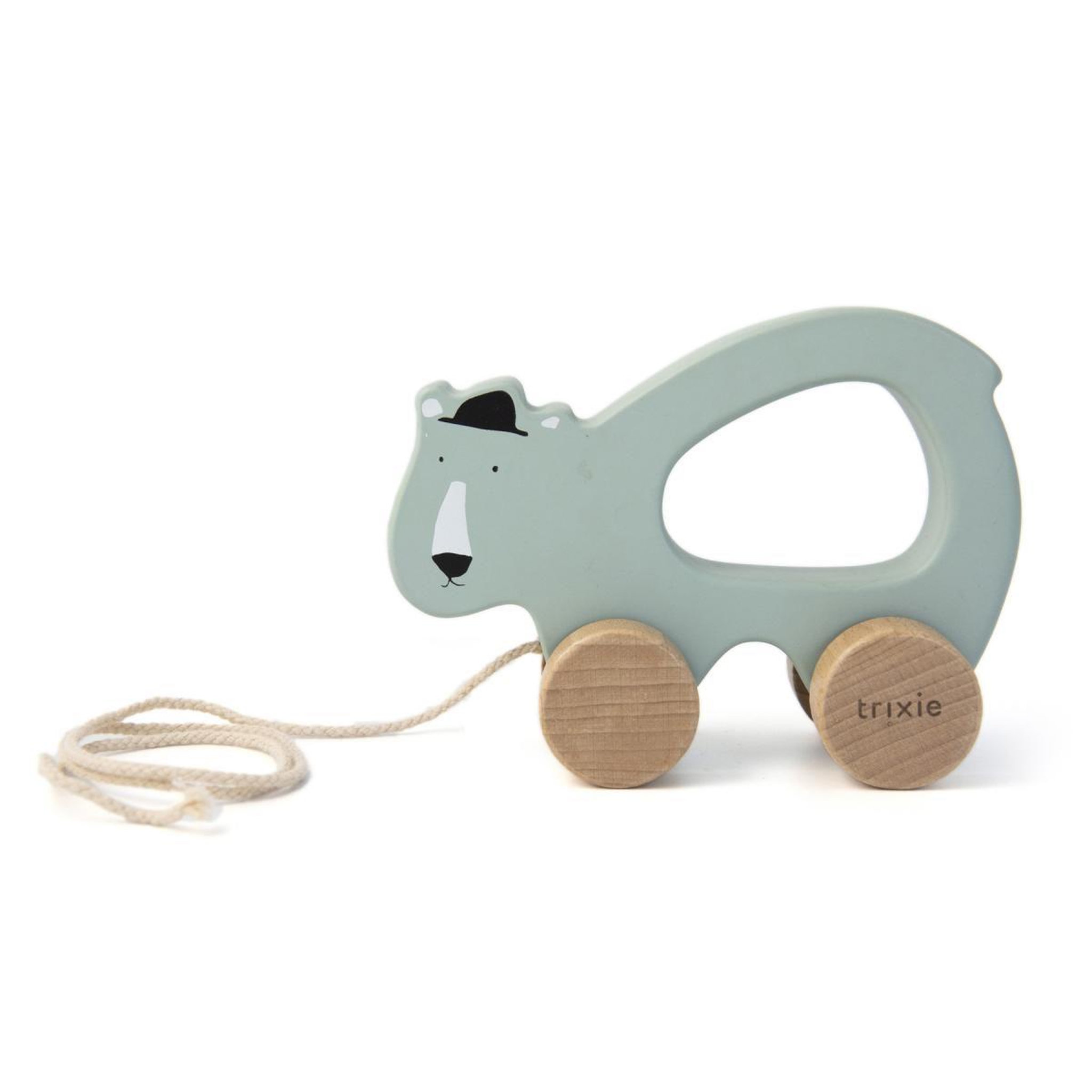Trixie Jouet a tirer en bois pingouin - mr polar bear