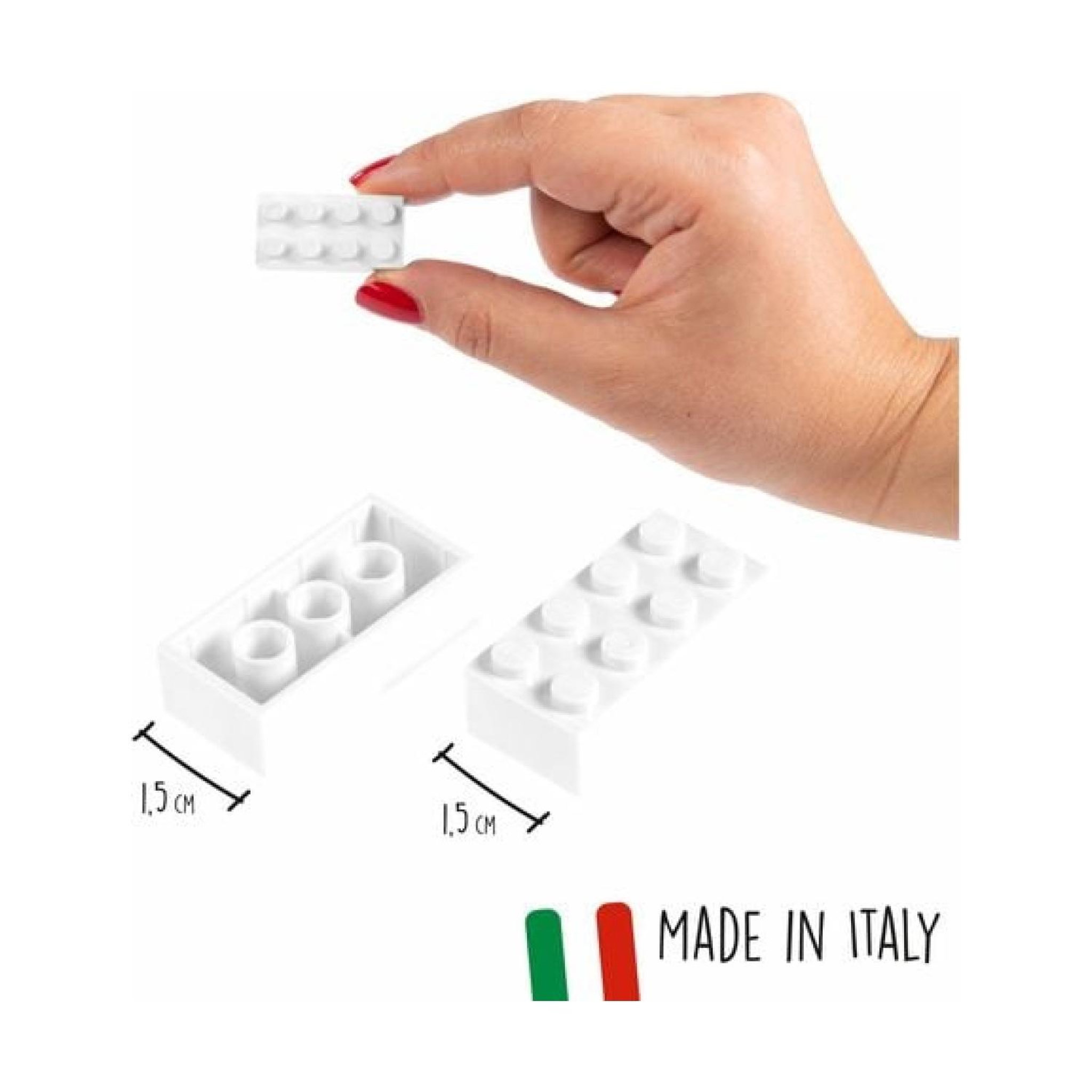 Voir la diapositive 2 : Androni Giocattoli Briques Blox 100 pièces blanches