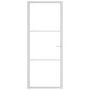 Voir la diapositive 3 : VIDAXL Porte interieure 83x201,5 cm Blanc Verre ESG et aluminium