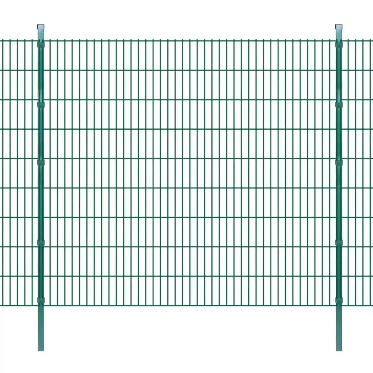 VIDAXL Panneaux et poteaux de cloture 2D pour jardin 2008x1830 mm 42 m