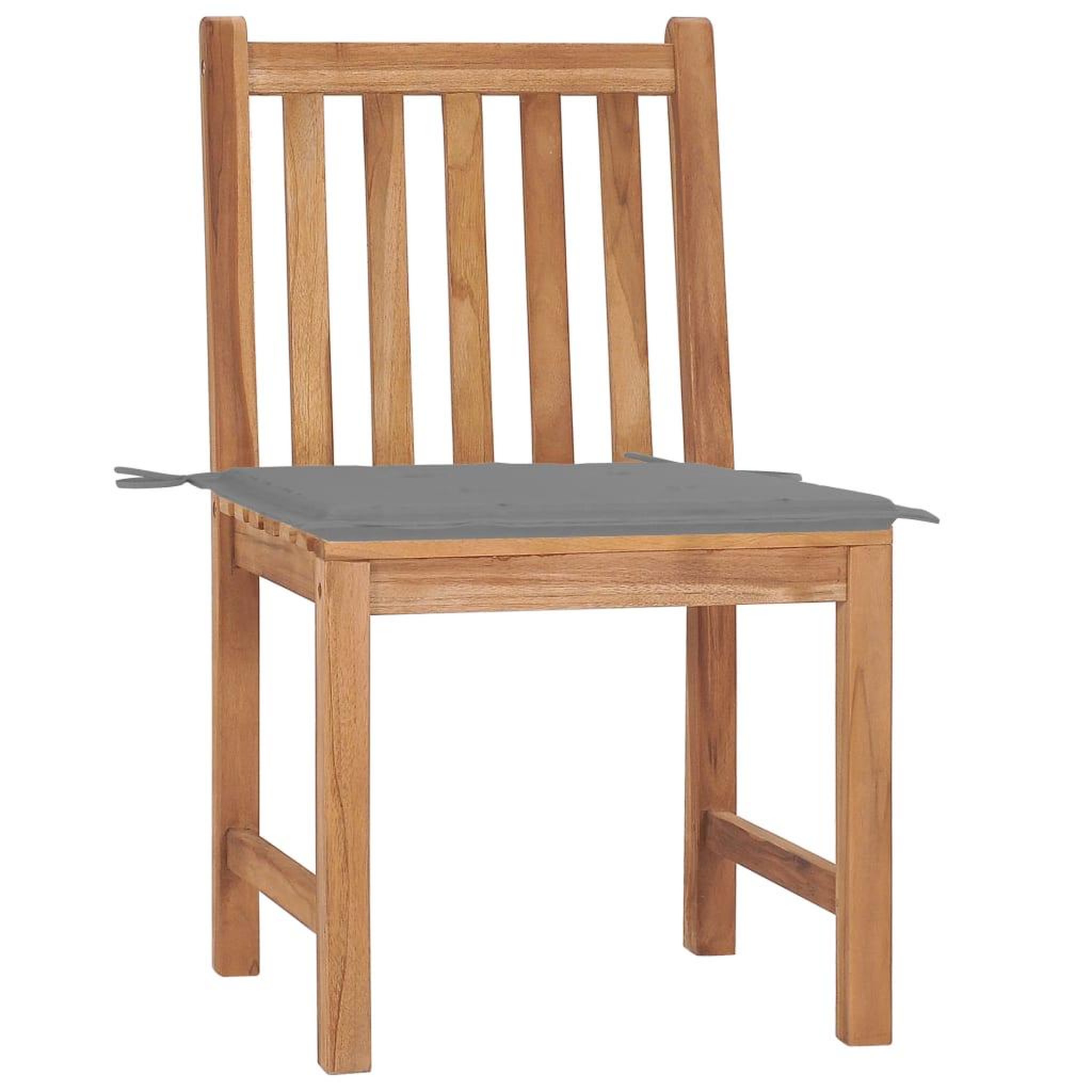 Voir la diapositive 2 : VIDAXL Chaises de jardin lot de 2 avec coussins Bois de teck massif