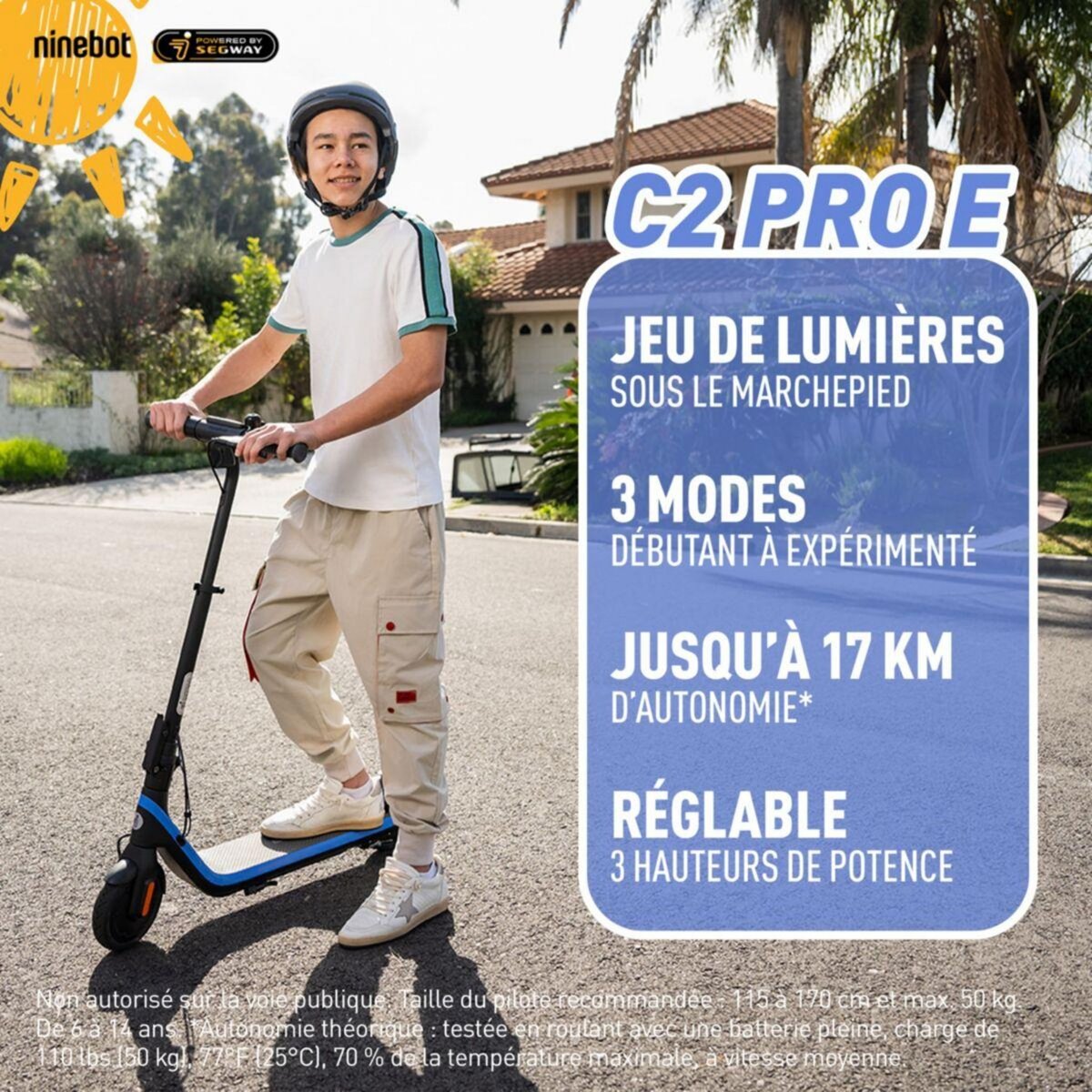 Segway Trottinette électrique enfant C2 Pro E