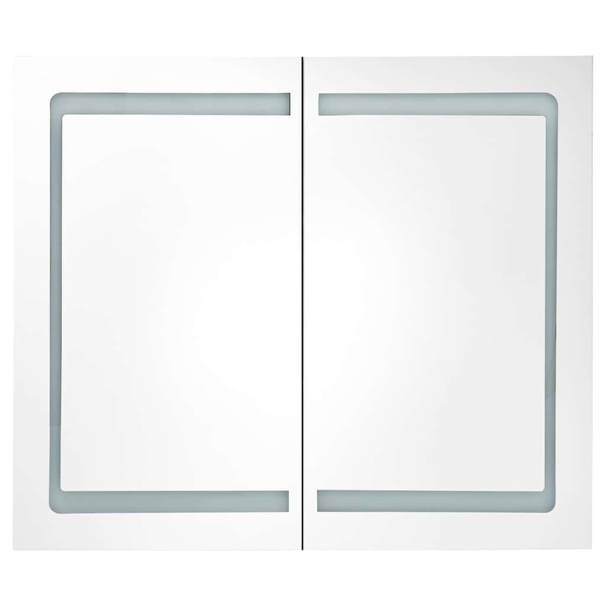 Voir la diapositive 5 : VIDAXL Amoire de salle de bain avec miroir Anthracite 80 x 12 x 68 cm