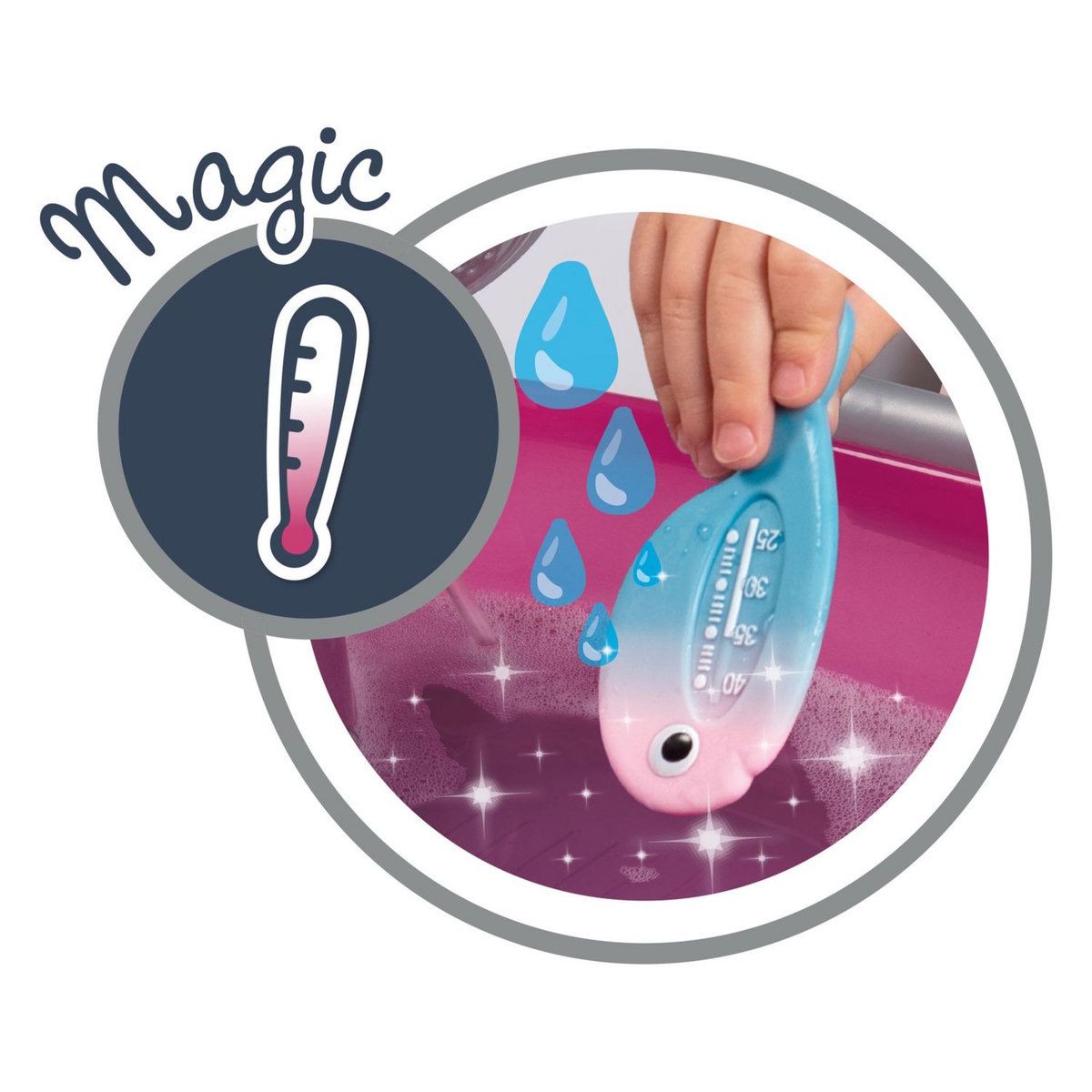 SMOBY Baby Nurse - Baignoire Balnéo électronique 