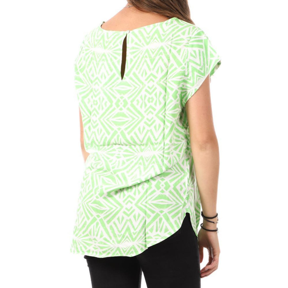 Only Top Vert à motifs Femme Only Nova