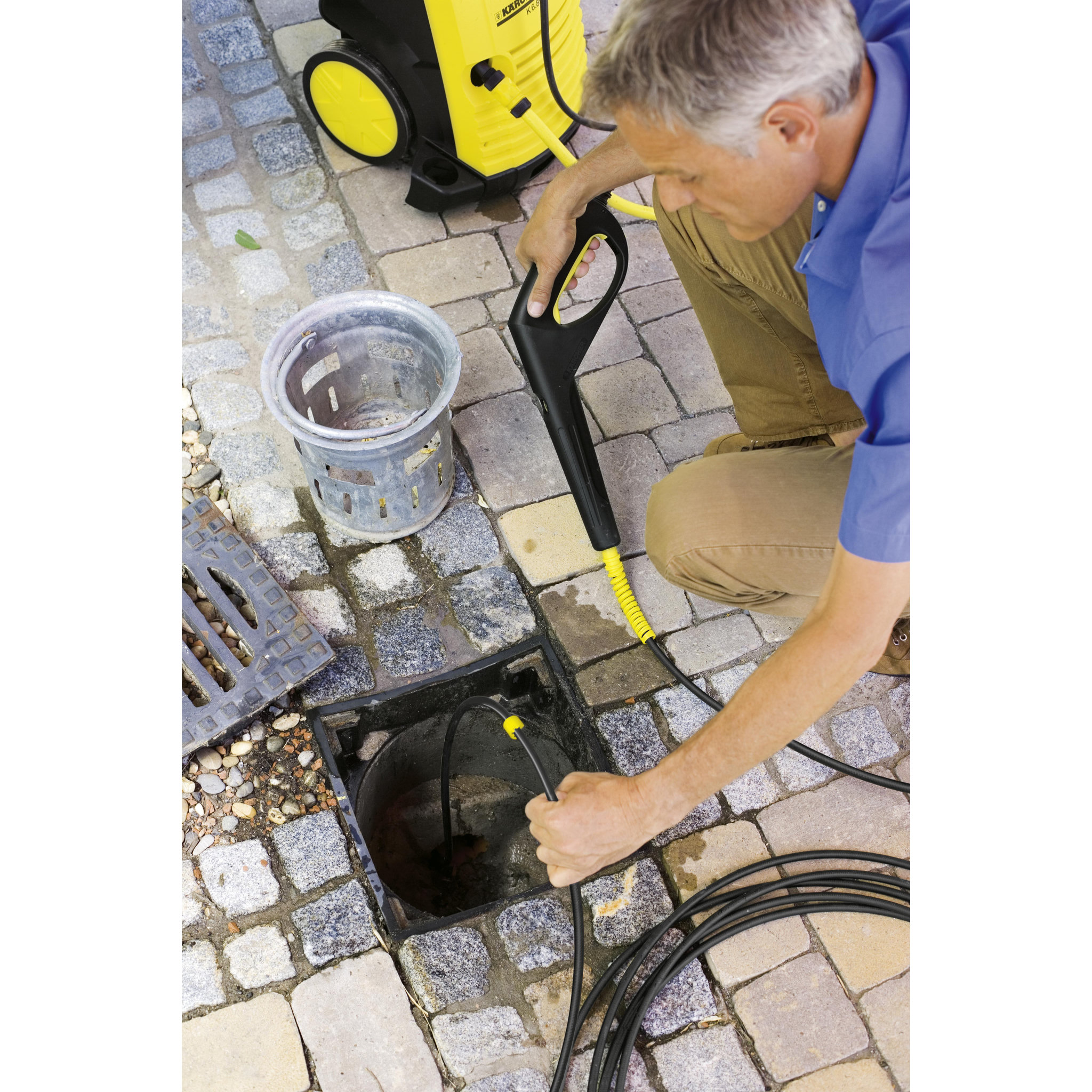 Voir la diapositive 4 : KARCHER Nettoyeurs canalisations/gouttières 20m