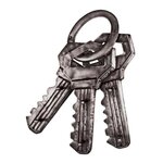 Paris Prix Patère Murale 6 Crochets Vintage  Clés  50cm Gris