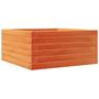 Voir la diapositive 2 : VIDAXL Jardiniere cire marron 50x50x23 cm bois de pin massif