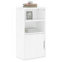 Voir la diapositive 1 : VIDAXL Armoire laterale ODDA blanc 40x24x79 cm bois massif pin