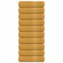 Voir la diapositive 1 : VIDAXL Serviettes de bain 10 pcs doré 100x150 cm 360 g m² 100% coton
