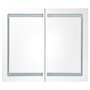 VIDAXL Armoire de salle de bain a miroir LED Gris beton 80x12x68 cm