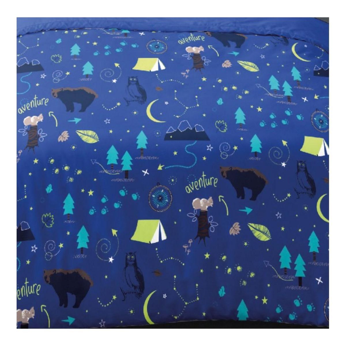 Dourev Housse de couette 140x200 LOUIS + 1 taie 100% coton