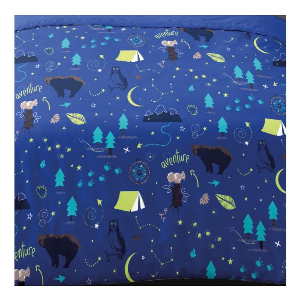 Dourev Housse de couette 140x200 LOUIS + 1 taie 100% coton