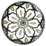 Paris Prix Lot de 6 Assiettes à Dessert  Mandala  19cm Vert
