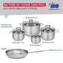 Voir la diapositive 2 : ELO Ensemble de 1 Poêle de cuisson 28 cm et 4 faitouts 12, 14, 16 et 20 cm Elo Profi Brillant