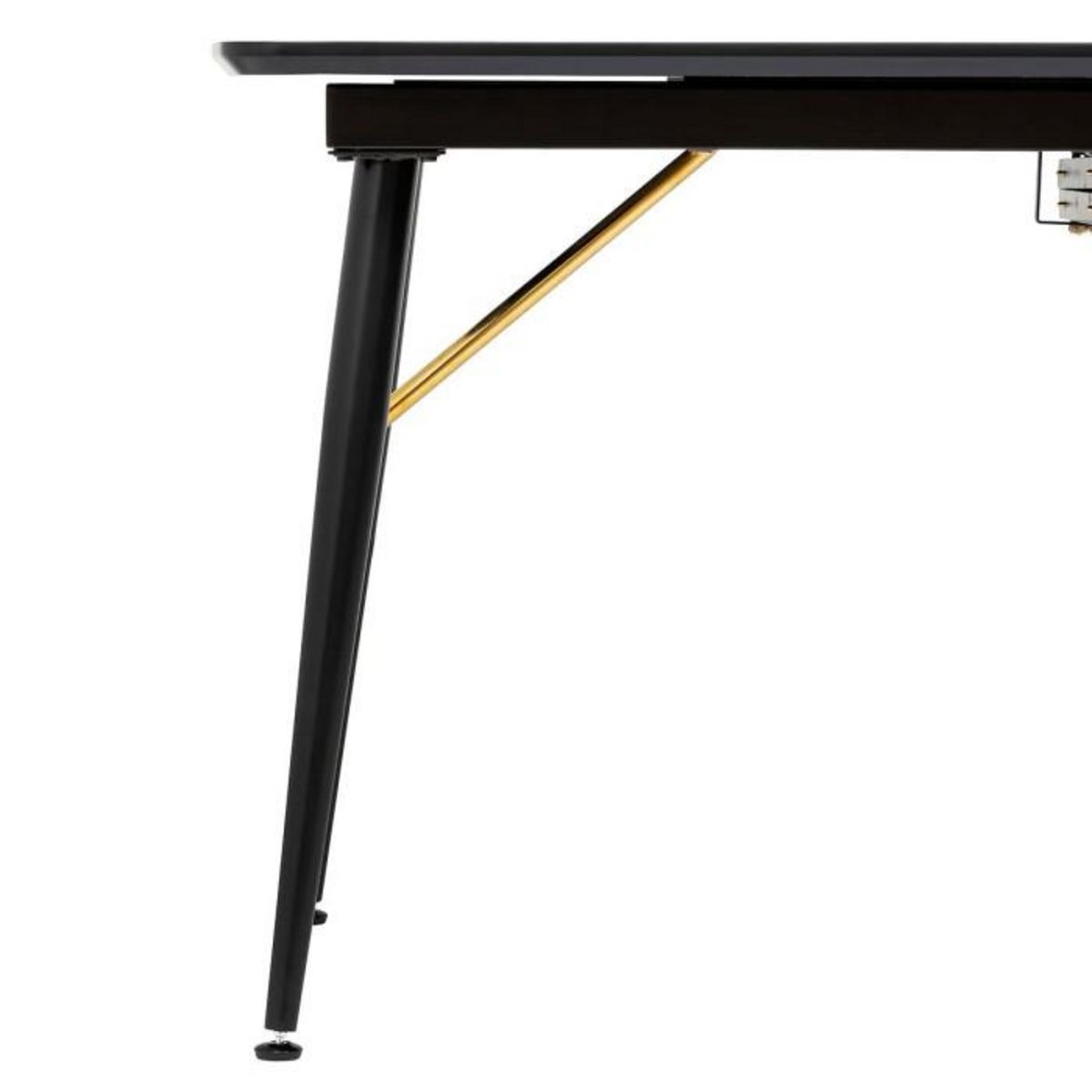 ATMOSPHERA Table à Manger Extensible  Aubrey  180-220cm Noir
