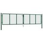 Voir la diapositive 2 : VIDAXL Portail en treillis de jardin acier 390x75 cm vert
