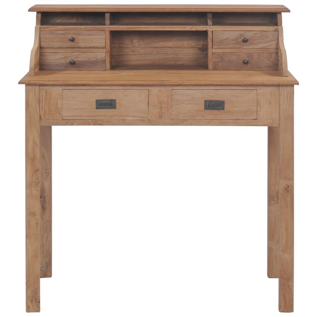 VIDAXL Bureau 90x50x100 cm bois de teck solide