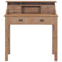Voir la diapositive 3 : VIDAXL Bureau 90x50x100 cm bois de teck solide