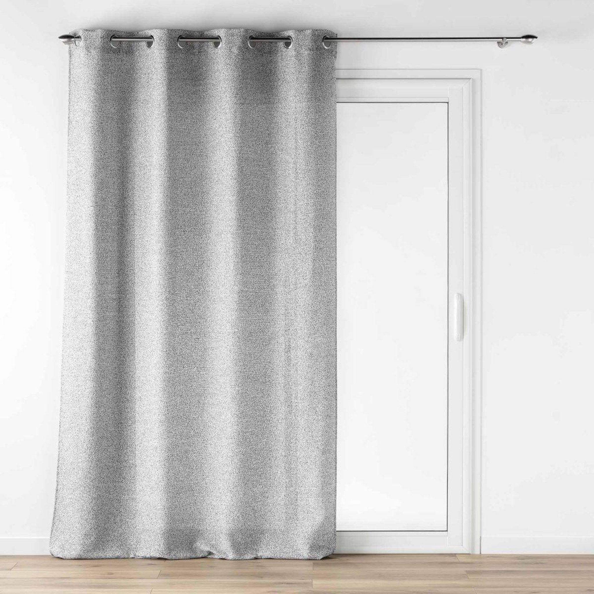 Douceur d'Intérieur Rideau voilage à œillets  loulaine  140x280cm gris