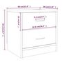 Voir la diapositive 6 : VIDAXL Table de chevet chene marron 40x30x40 cm bois d'ingenierie