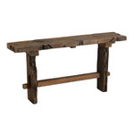 Paris Prix Console Vintage en Bois  Perceval  150cm Marron