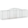 Voir la diapositive 2 : VIDAXL Panier de gabions arque 300x50x80/100 cm Fer galvanise