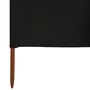 VIDAXL Paravent 9 panneaux Tissu 1200 x 120 cm Noir