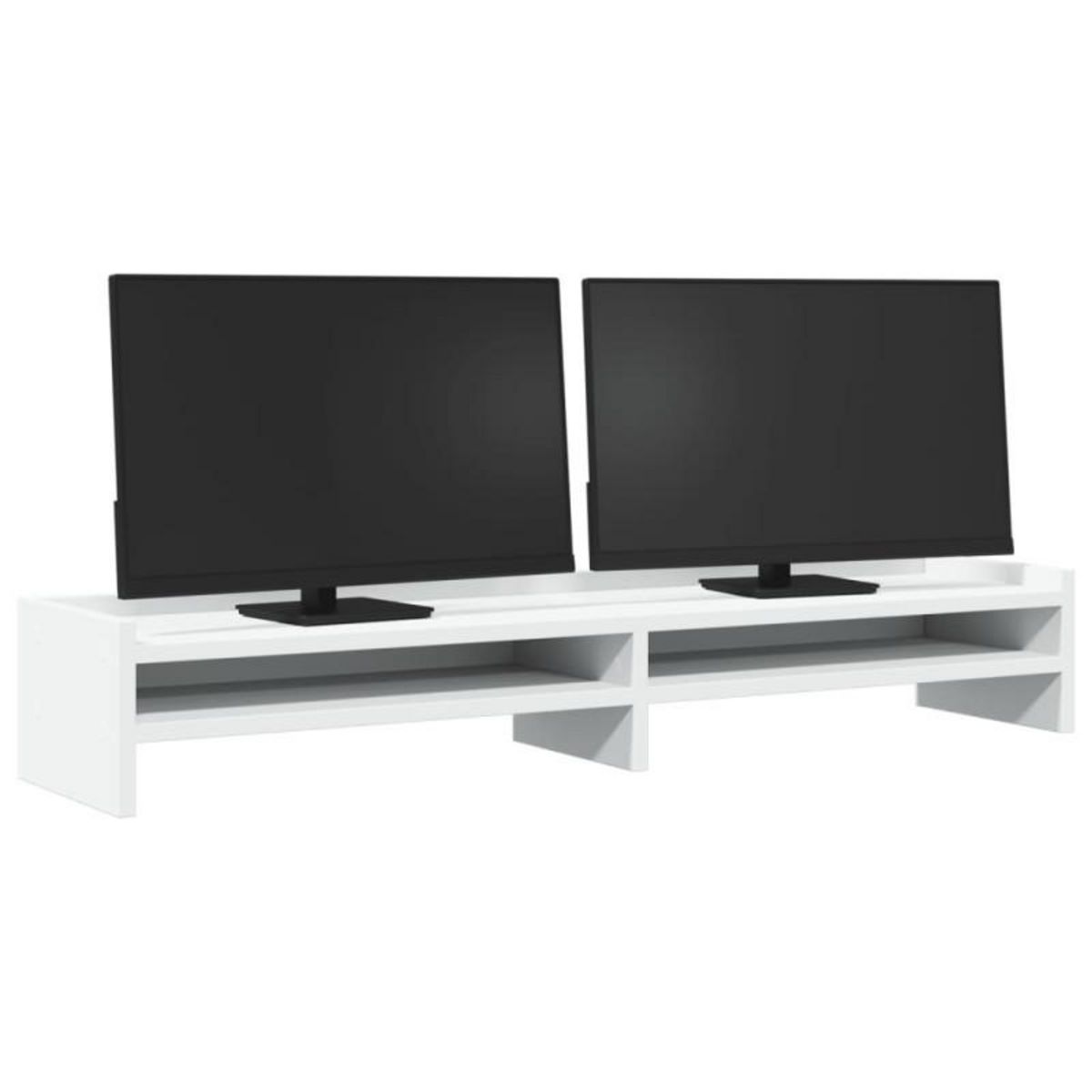 VIDAXL Support de moniteur blanc 100x24x16 cm bois d ingénierie