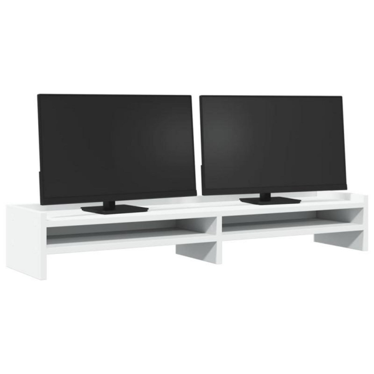VIDAXL Support de moniteur blanc 100x24x16 cm bois d ingénierie