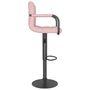 Voir la diapositive 4 : VIDAXL Tabouret de bar Rose Velours