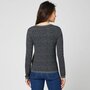 IN EXTENSO Gilet col rond gris femme