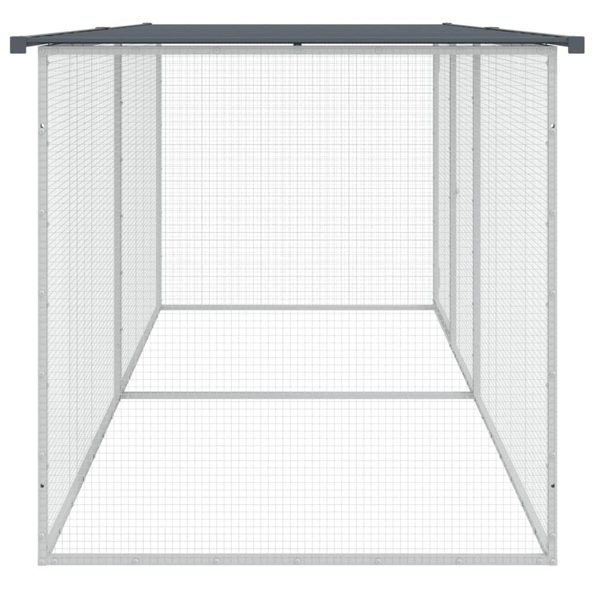 Voir la diapositive 4 : VIDAXL Poulailler avec toit anthracite 203x98x90 cm acier galvanise
